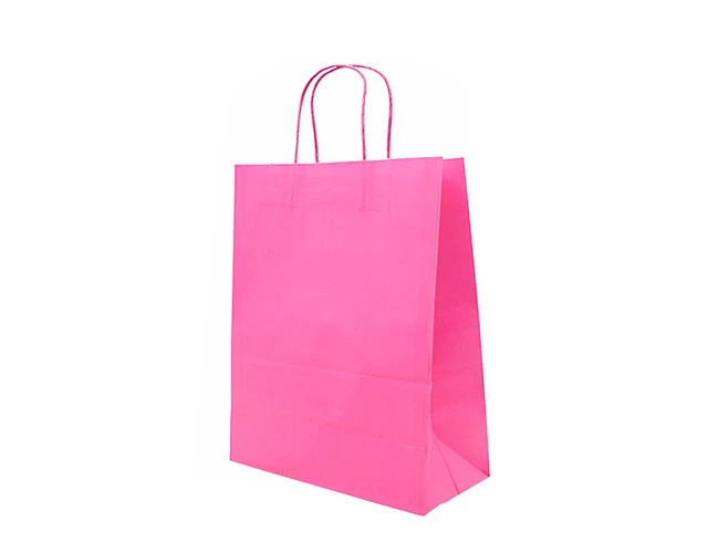 BOLSA DE PAPEL FSC FUCSIA 18X09X24