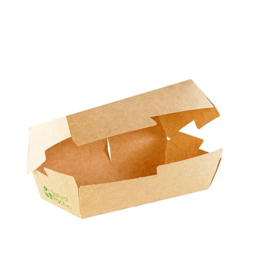 CLAMSHELL KRAFT HOT DOG 17 CM NATURAL PACK