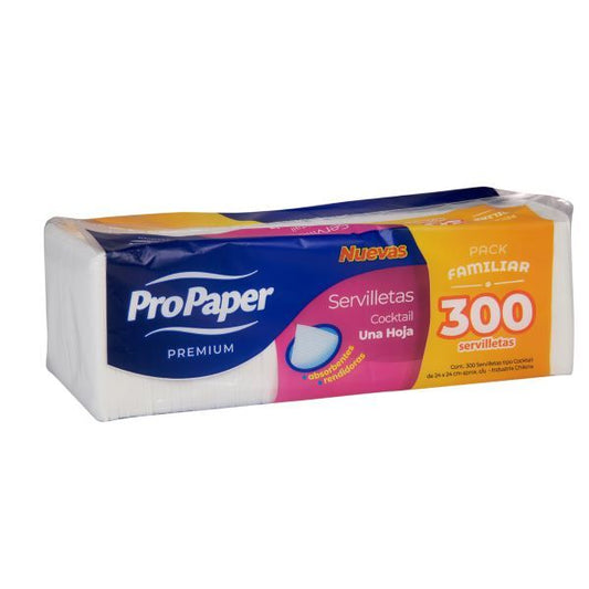 SERVILLETA COCKTAIL PROPAPER 300 UNIDADES