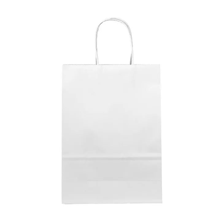 Bolsa de papel kraft blanco 30x22x10 (cm)