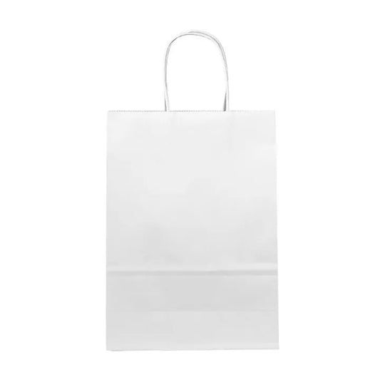 Bolsa de papel kraft blanco 30x22x10 (cm)