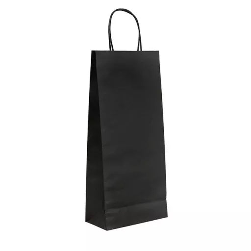 Bolsa de papel kraft negro 40x18x9