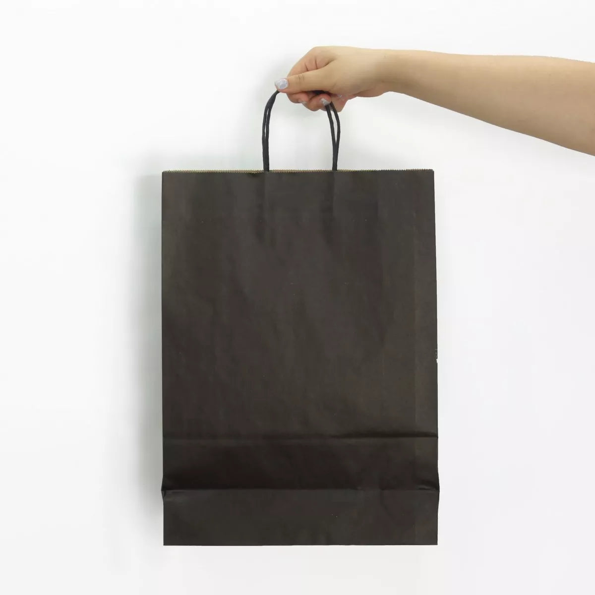 Bolsa de papel kraft negro 48x45x15