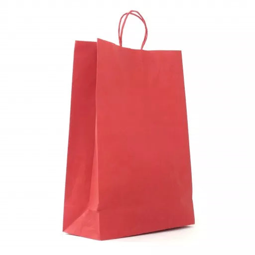 Bolsa de papel kraft Roja 41X30X12