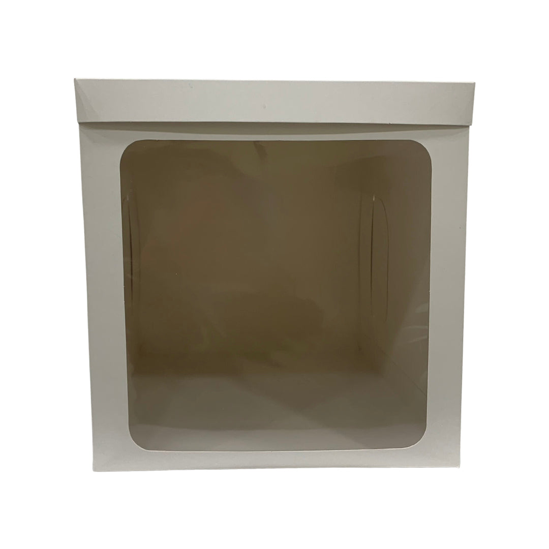 CAJA BLANCA AUTOARMABLE 20X20X20 CON VENTANA