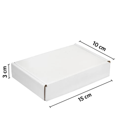 CAJA autoarmable 15x10x3 BLANCO