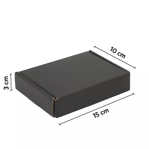 CAJA autoarmable 15x10x3 NEGRO