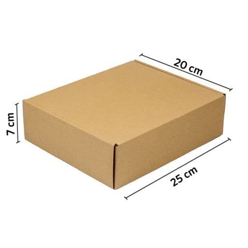 Caja Kraft Autoarmable 25x20x7