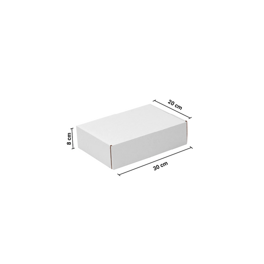 Caja Autoarmable 30x20x8 Blanca