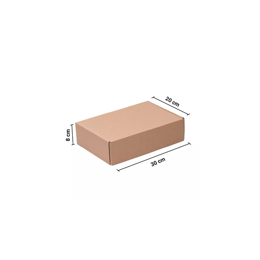 Caja Kraft Autoarmable 30x20x8