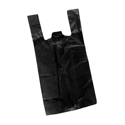 BOLSA CAMISETA NEGRA 35X45 (100 UNIDADES)