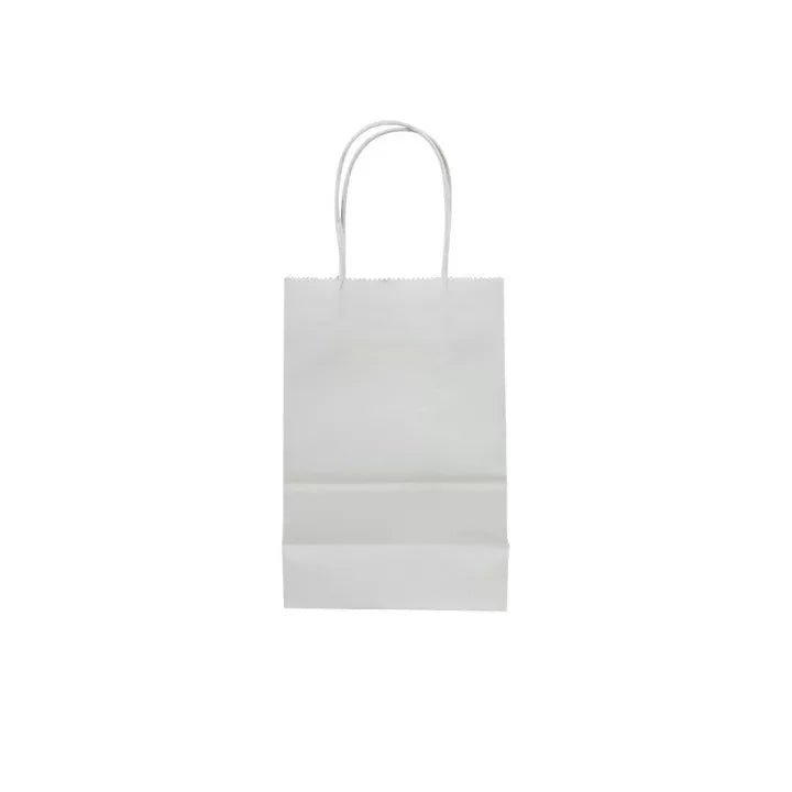 Bolsa de papel kraft blanco 20x14x8 (cm)