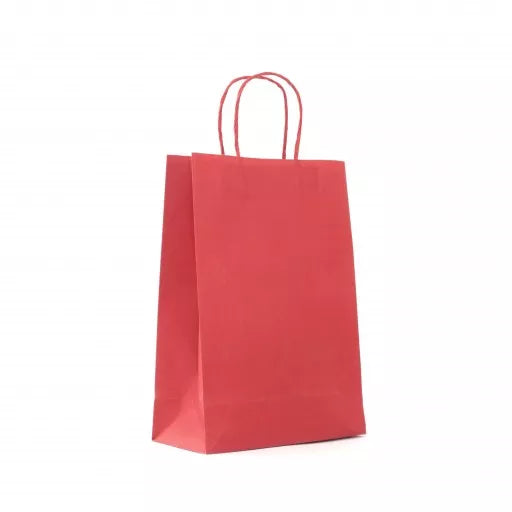 Bolsa de papel kraft Roja 30X22X10