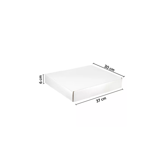 Caja Blanca Autoarmable 37x30x6